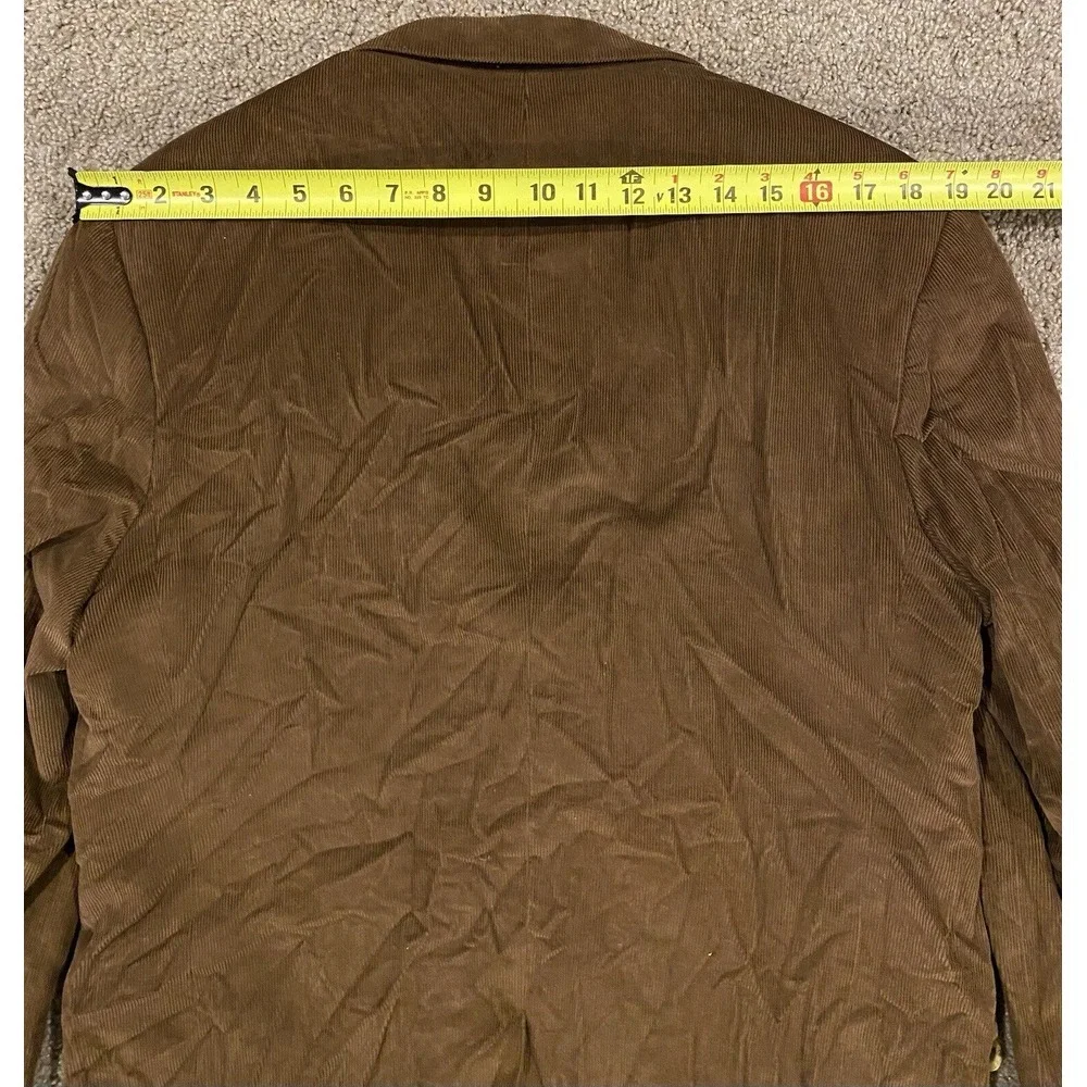 J.Crew Corduroy Blazer Jacket Men's 44R Brown Made In Poland W/ Italian Cashmere